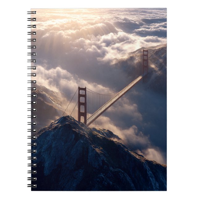 Golden Gate Above the Clouds Notebook (Front)