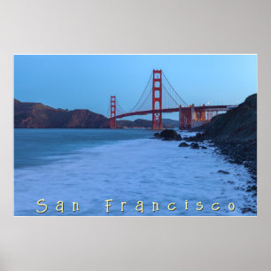 Golden Gate at Marshall Beach Poster