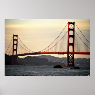 Golden Gate at Sunset Poster