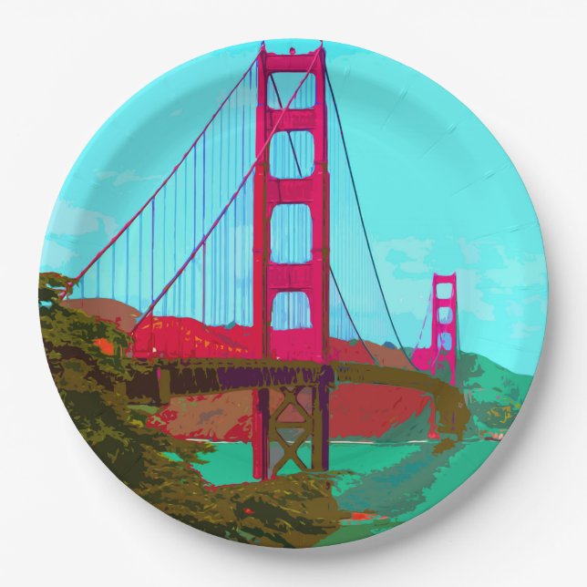 Golden_Gate_Bridge_2015_0422 Paper Plate (Front)