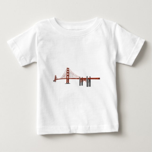 Golden Gate Bridge: 3D Model: Baby T-Shirt (Front)
