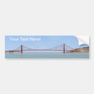 Golden Gate Bridge: 3D Model: Bumper Sticker