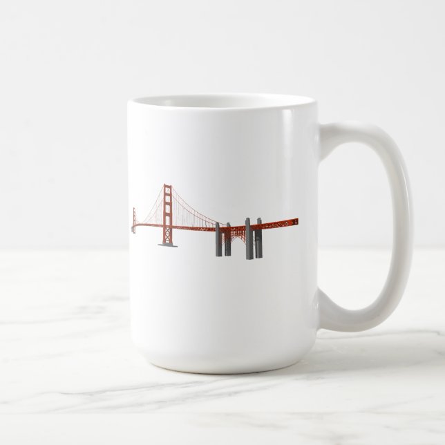 Golden Gate Bridge: 3D Model: Coffee Mug (Right)