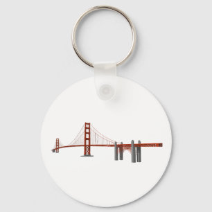 Golden Gate Bridge: 3D Model: Key Ring