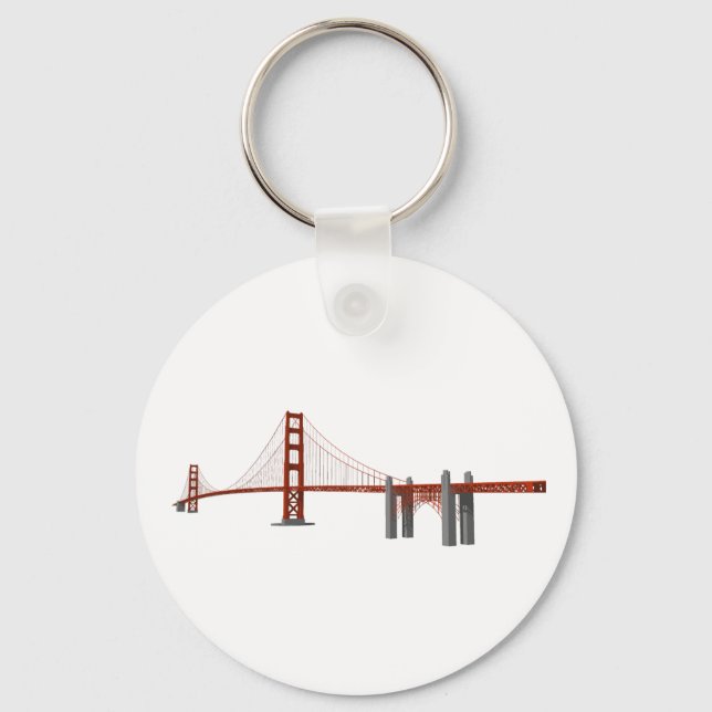 Golden Gate Bridge: 3D Model: Key Ring (Front)