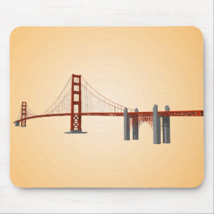 Golden Gate Bridge: 3D Model: Mousepad