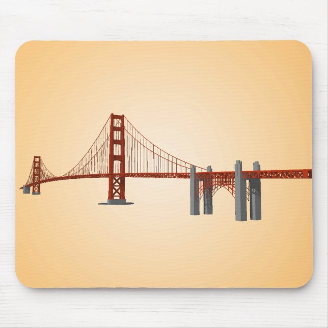 Golden Gate Bridge: 3D Model: Mousepad (Front)