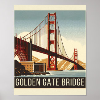 Golden Gate Bridge - A Timeless Icon of San Franci Poster