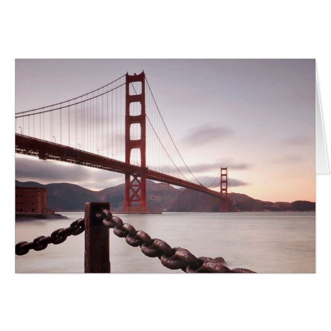 Golden Gate Bridge against mountains (Front Horizontal)