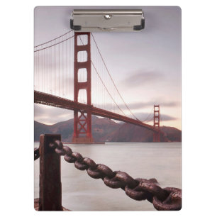 Golden Gate Bridge against mountains Clipboard