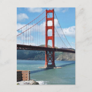 Golden Gate Bridge And Fort Point In San Francisco Postcard