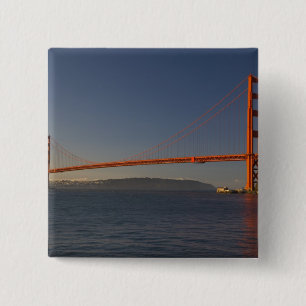 Golden Gate Bridge and San Francisco 5 15 Cm Square Badge
