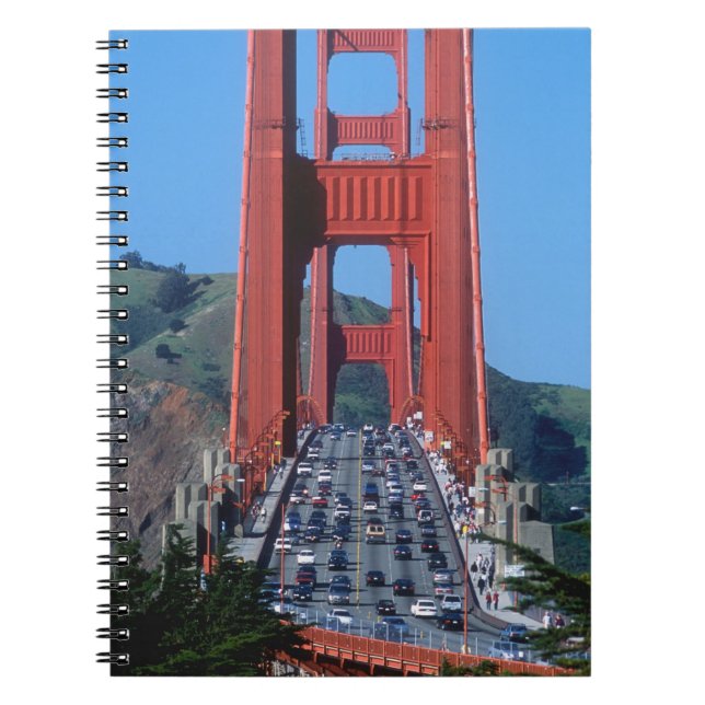 Golden Gate bridge and San Francisco Bay Notebook (Front)