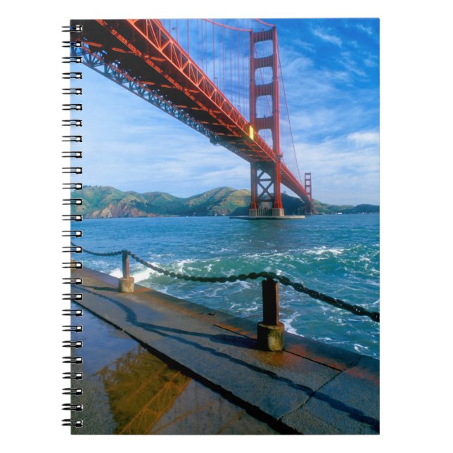 Golden Gate bridge and San Francisco Bay Notebook (Front)