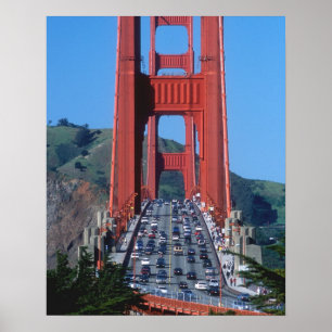 Golden Gate bridge and San Francisco Bay Poster