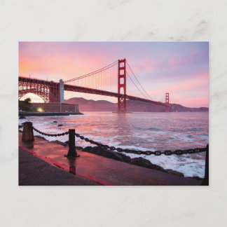 Golden Gate Bridge at Dusk Postcard