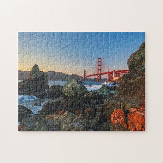 Golden Gate Bridge at Dusk | San Francisco Jigsaw Puzzle (Horizontal)