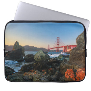 Golden Gate Bridge at Dusk   San Francisco Laptop Sleeve