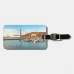 Golden Gate Bridge at Marina in Morning Luggage Tag