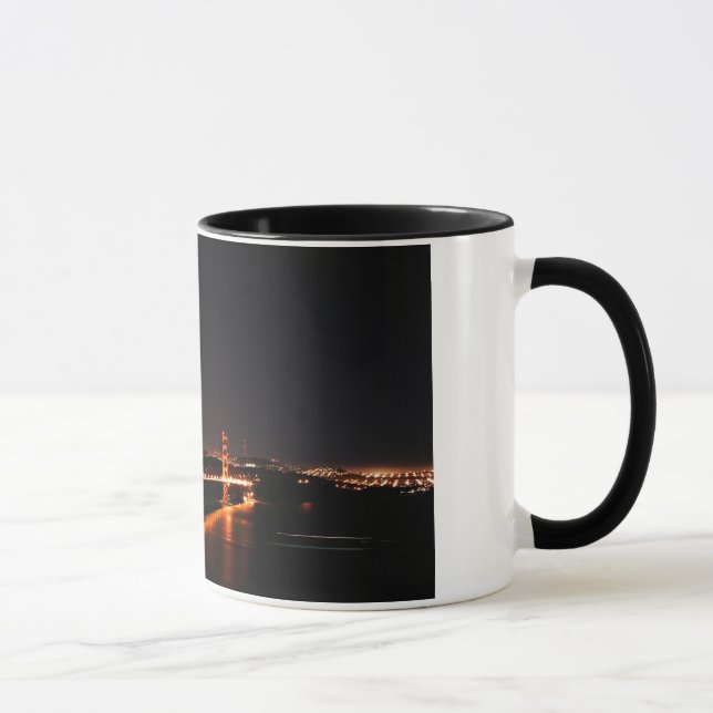 Golden Gate Bridge at Night Mug (Right)