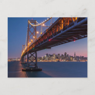 Golden Gate Bridge at Night San Francisco, CA Postcard