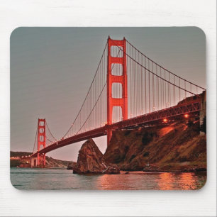 Golden Gate Bridge at Sun Down Mouse Pad