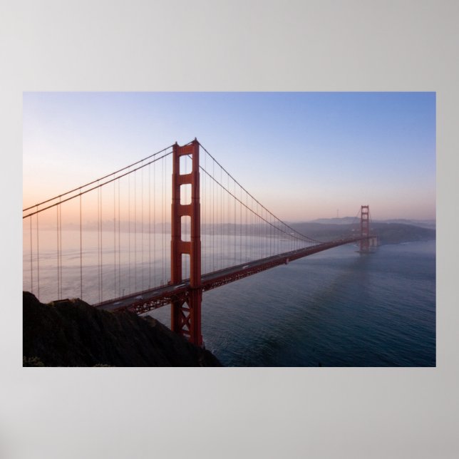 Golden Gate Bridge at Sunrise print/poster Poster (Front)