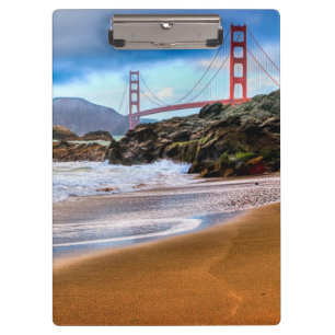 Golden Gate Bridge at sunset Clipboard