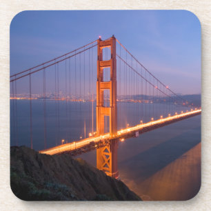 Golden Gate Bridge at Sunset Coaster