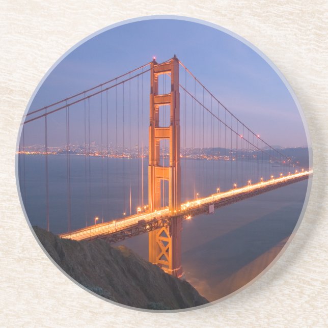 Golden Gate Bridge at Sunset Coaster (Front)