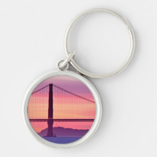 Golden Gate Bridge at Sunset Key Ring