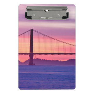 Golden Gate Bridge at Sunset Mini Clipboard