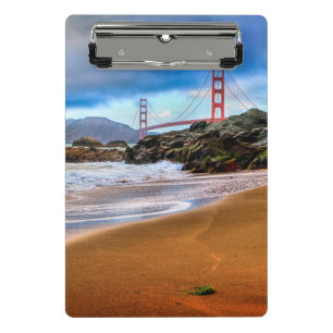 Golden Gate Bridge at sunset Mini Clipboard
