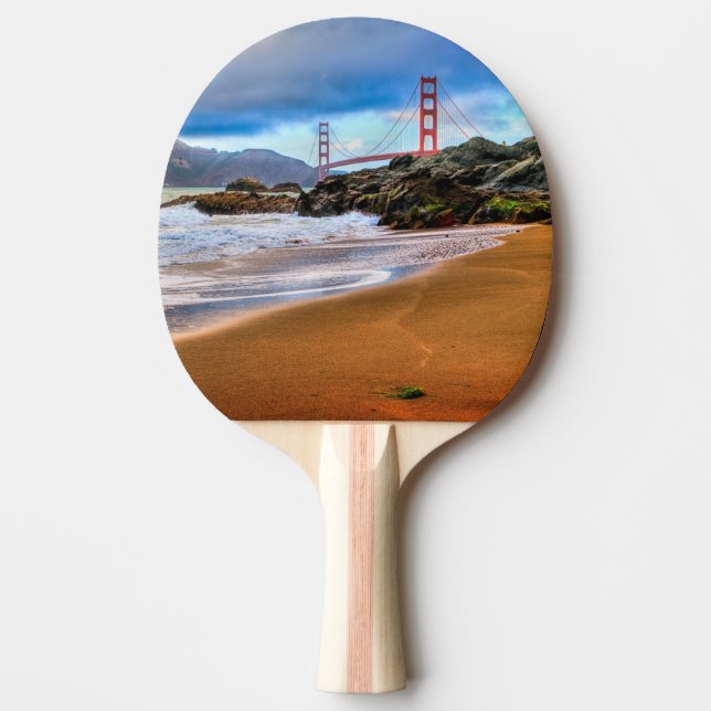 Golden Gate Bridge at sunset Ping Pong Paddle (Front)