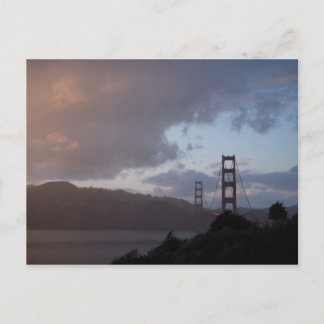Golden Gate Bridge at Sunset Postcard