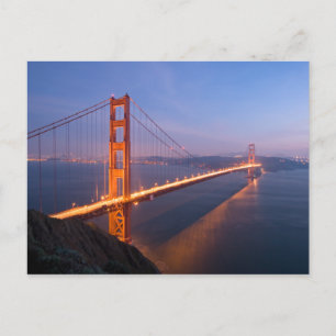 Golden Gate Bridge at Sunset Postcard