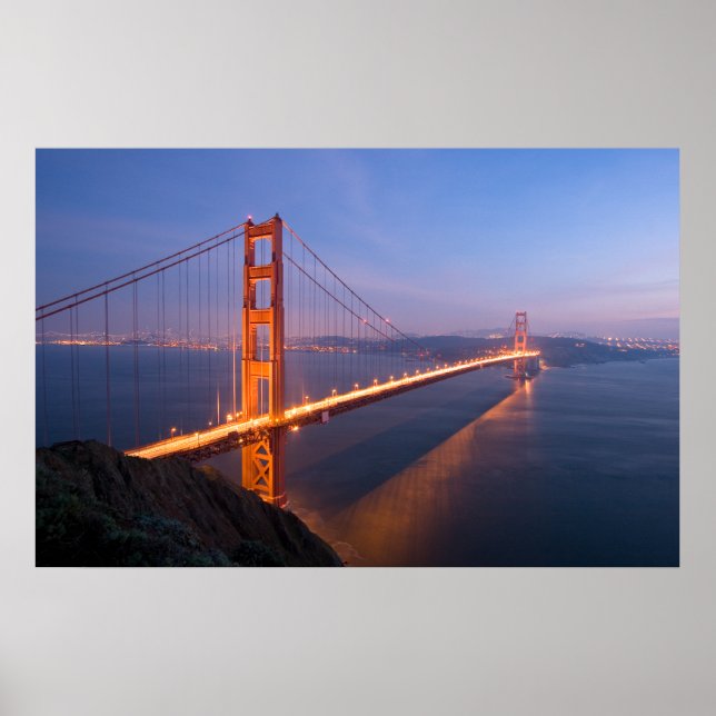 Golden Gate Bridge at Sunset print (Front)