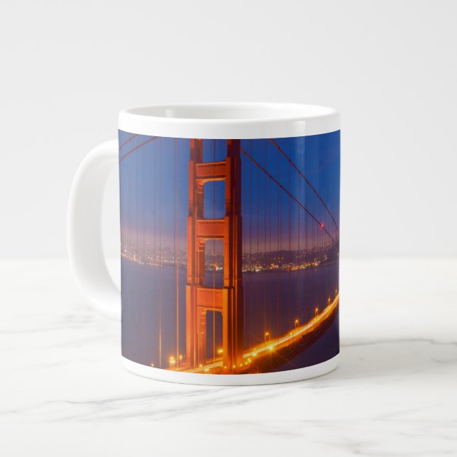 Golden Gate Bridge, California Large Coffee Mug (Front Left)