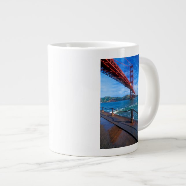 Golden Gate Bridge, California Large Coffee Mug (Front Right)