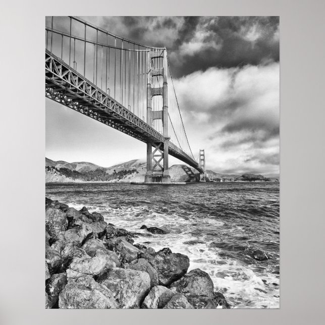 Golden Gate Bridge, California Poster (Front)