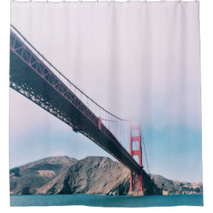 GOLDEN GATE BRIDGE CALIFORNIA SHOWER CURTAIN