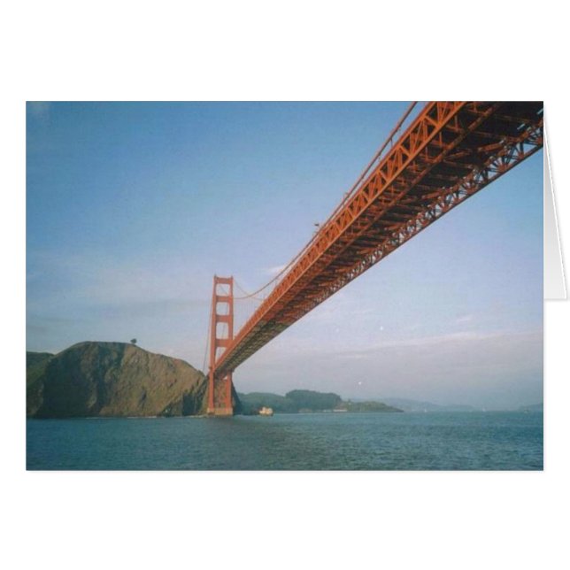 Golden Gate Bridge Card (Front Horizontal)