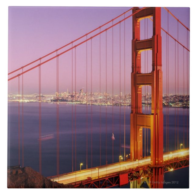 Golden Gate Bridge Ceramic Tile (Front)