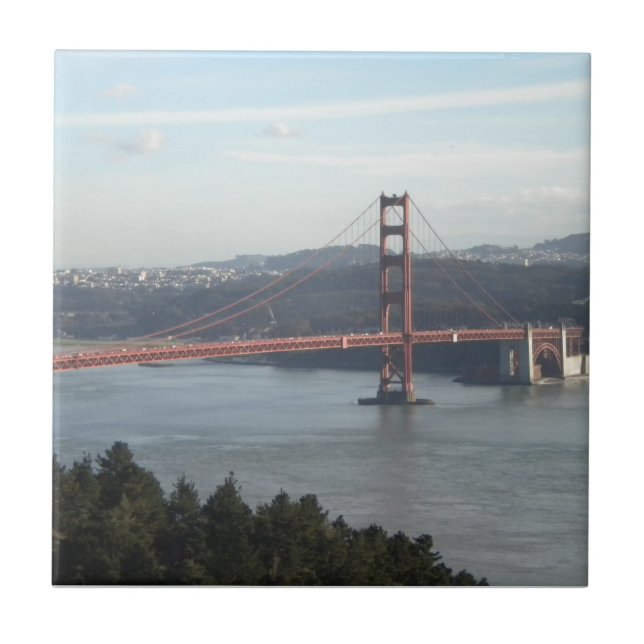 Golden Gate Bridge Ceramic Tile (Front)