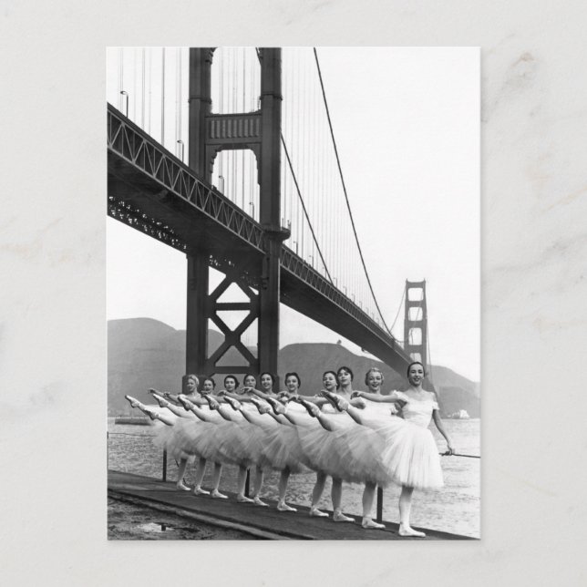 Golden Gate Bridge Dancers Postcard (Front)