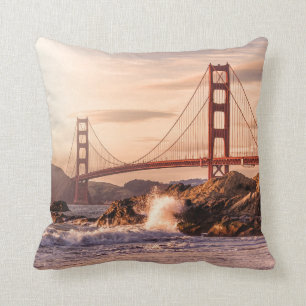 Golden Gate Bridge from Baker Beach Cushion