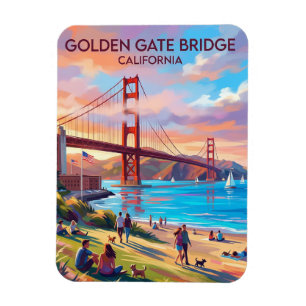 Golden Gate Bridge from Crissy Field California Magnet