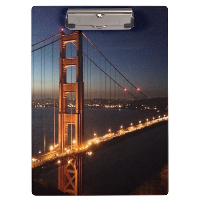 Golden Gate Bridge from Marin headlands Clipboard (Front)
