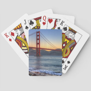 Golden Gate Bridge from San Francisco bay trail. Playing Cards