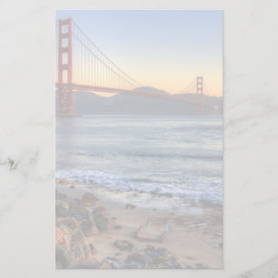 Golden Gate Bridge from San Francisco bay trail. Stationery